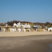 Ansicht vom Strand, Regina Maris in Bildmitte